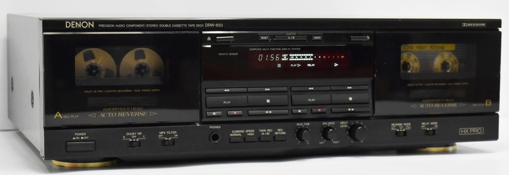 Denon DRW-850 HX PRO Auto Reverse DOUBLE CASSETTE DECK