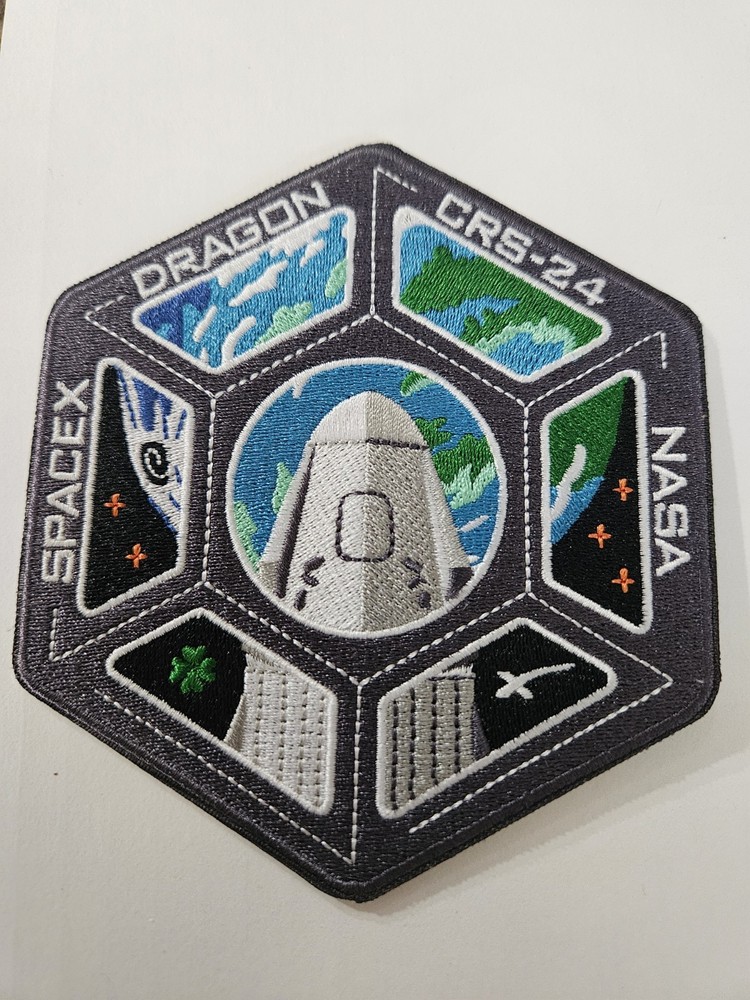 CRS-24 AUTHENTIC SPACEX SPACE X EMPLOYEE X MARKED PATCH 🚀 & PROOF