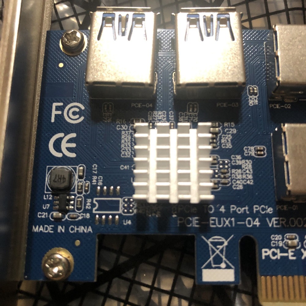 PCI Express Multiplier Card ETH Adapter for Bitcoin Mining Riser Card