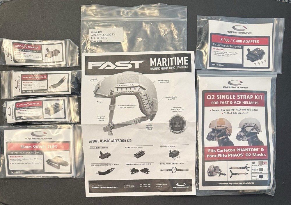 Ops-Core Maritime FAST Helmet AFSOC / USASOC Accessory Kit