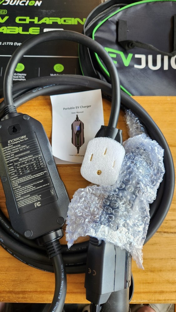 EVJUICION MODE2 EV Charging Cable Level 2 SAE J1772 (Type 1) - 16ft - NEW