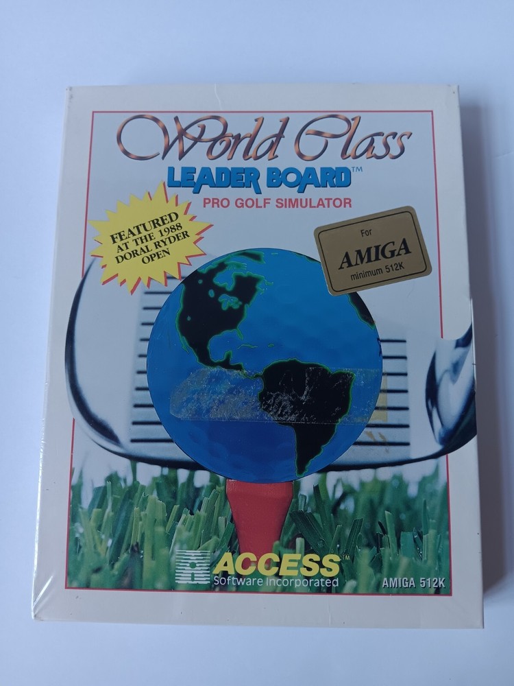 Amiga World Class Leader Board Pro Golf Simulator Computer Game Software, Sealed