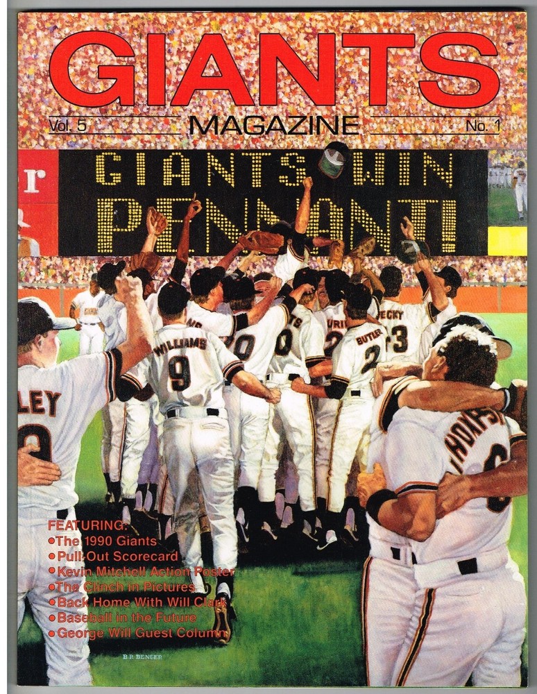 1990 San Francisco Giants Magazine MLB Baseball PROGRAM Volume 5 #1