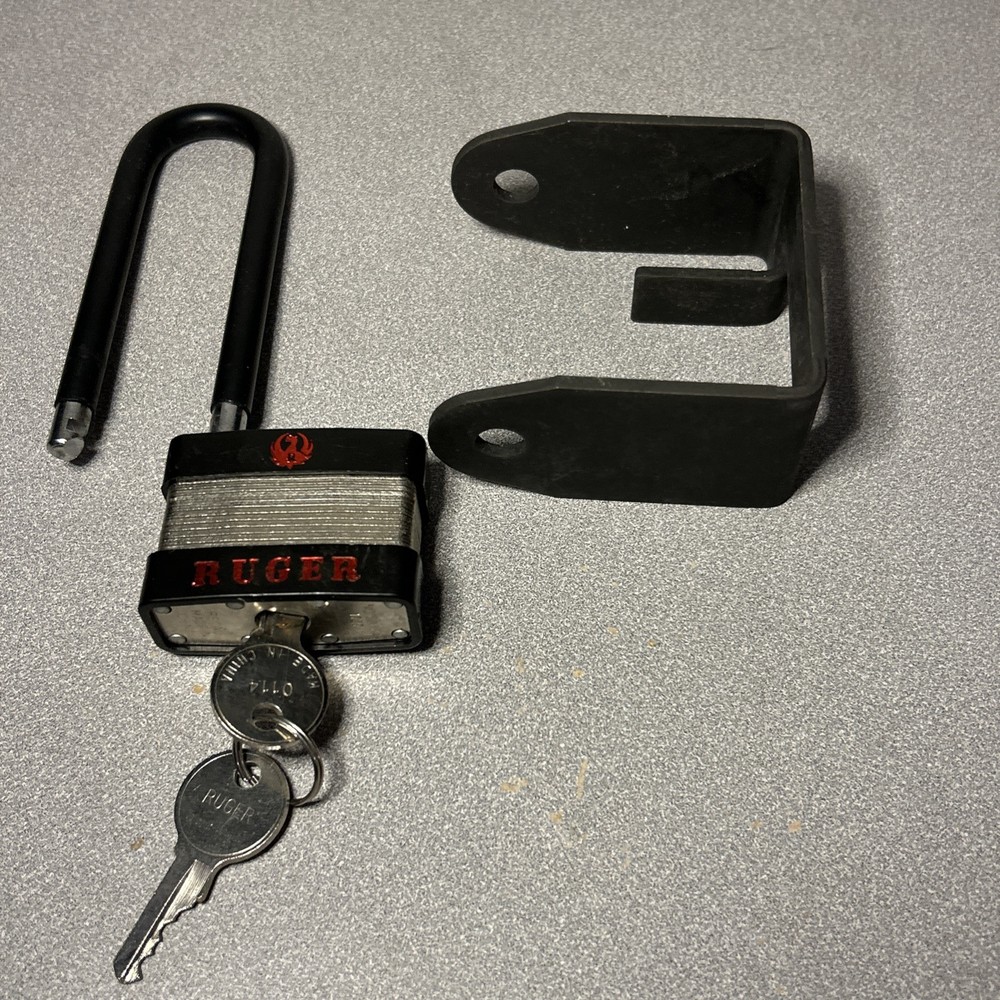 Ruger Firearm Padlock with Hasp & 2 Keys