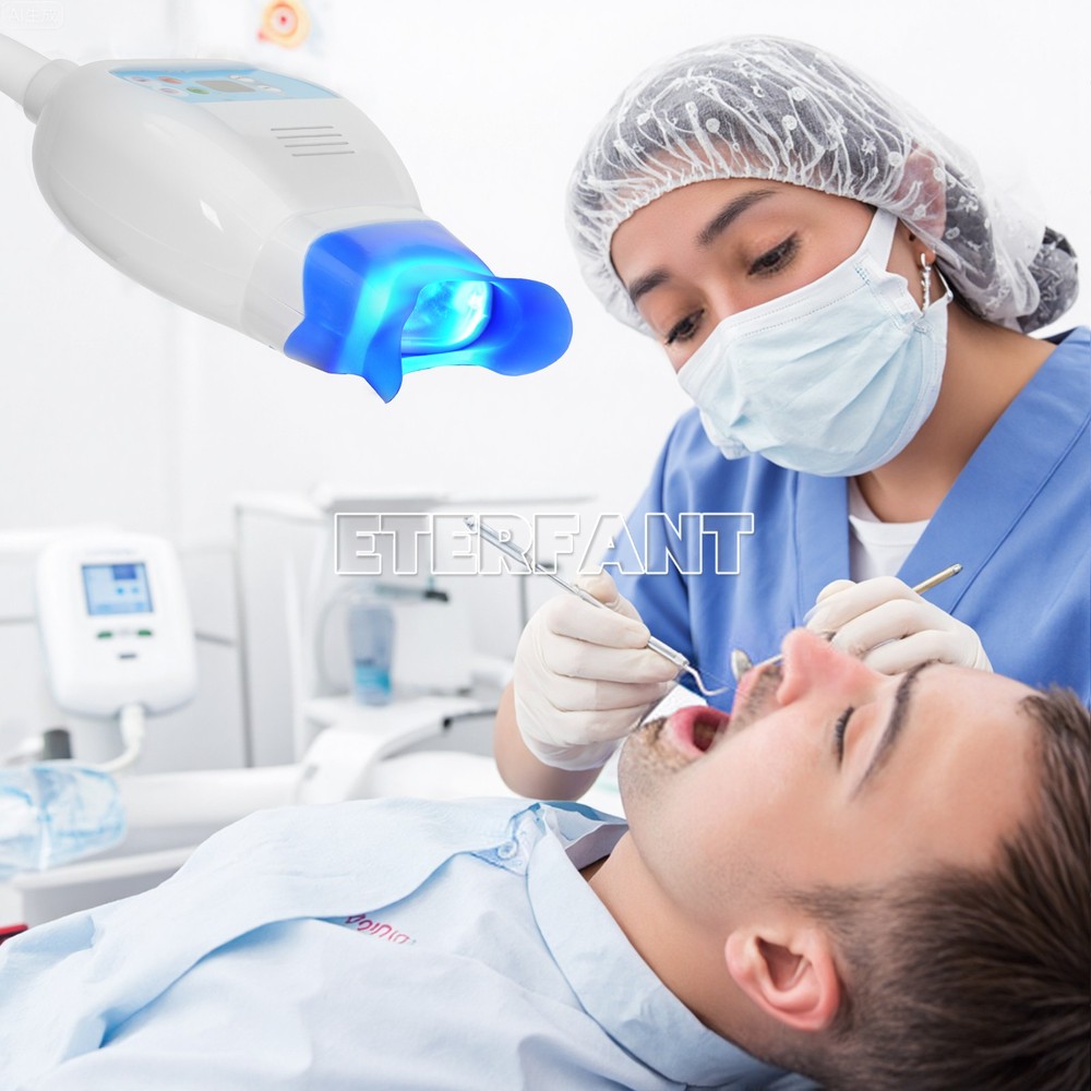 Dental Mobile Teeth Whitening Machine LED Light Accelerator Lamp Bleaching US