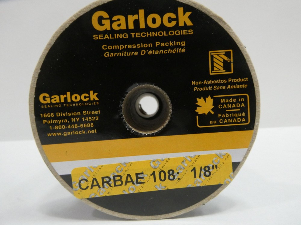 Garlock 40408-1008 Graphite Compression Packing Braided 1/4in Carbae 108