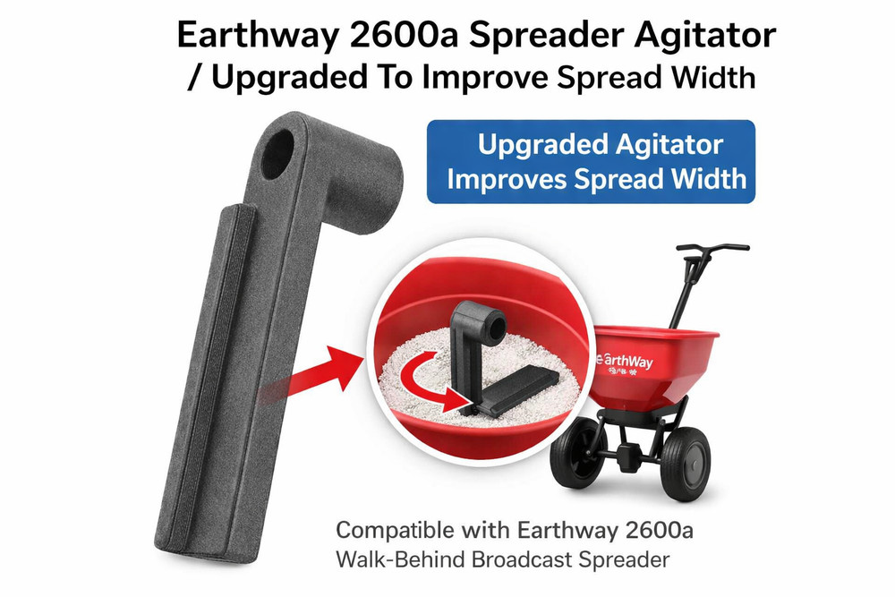 Earthway 2600a Spreader Agitator / Upgraded To improve Spread Width