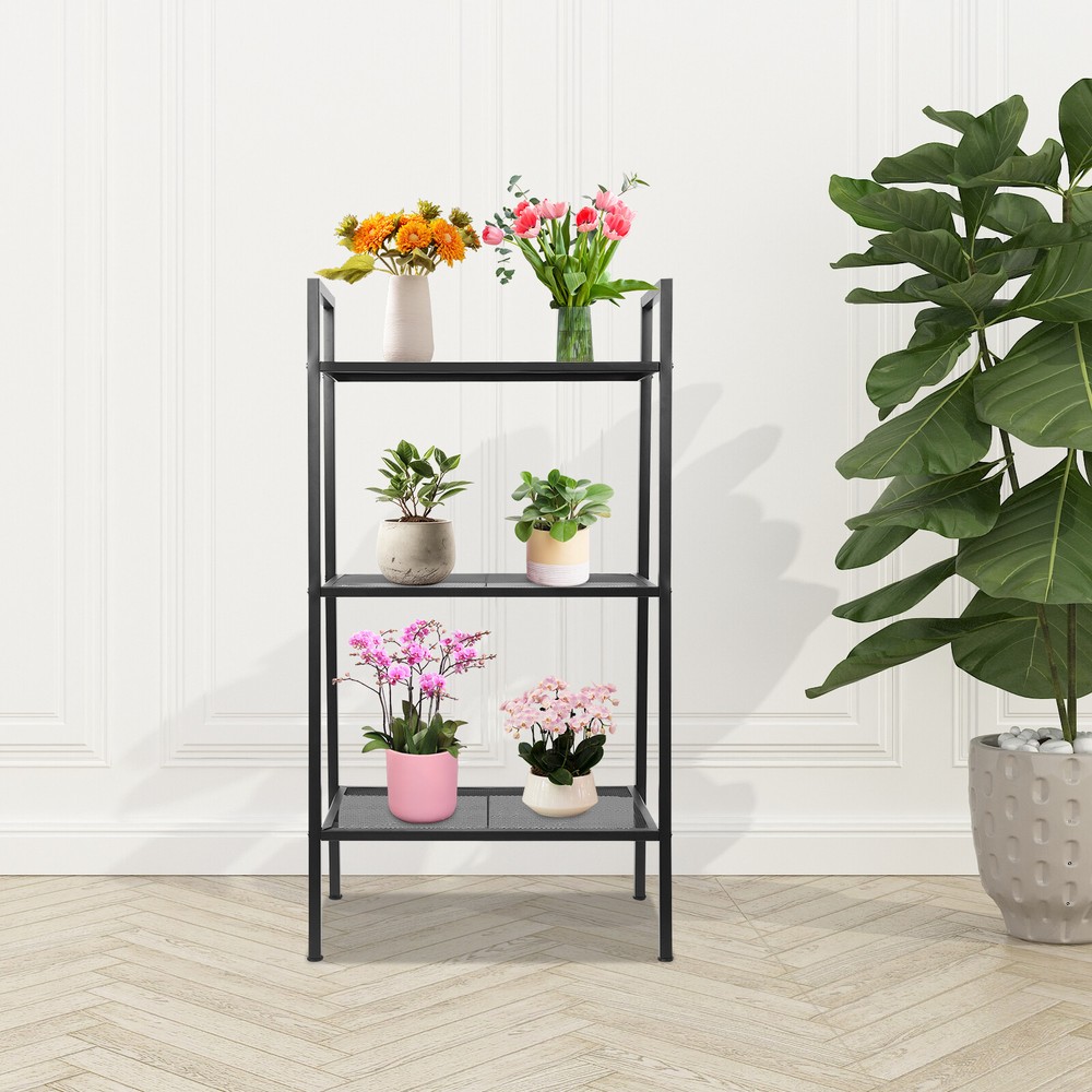 3-tier Storage Rack, Kitchen Storage Rack, Multi-tier Bookshelf, Stepped Shape