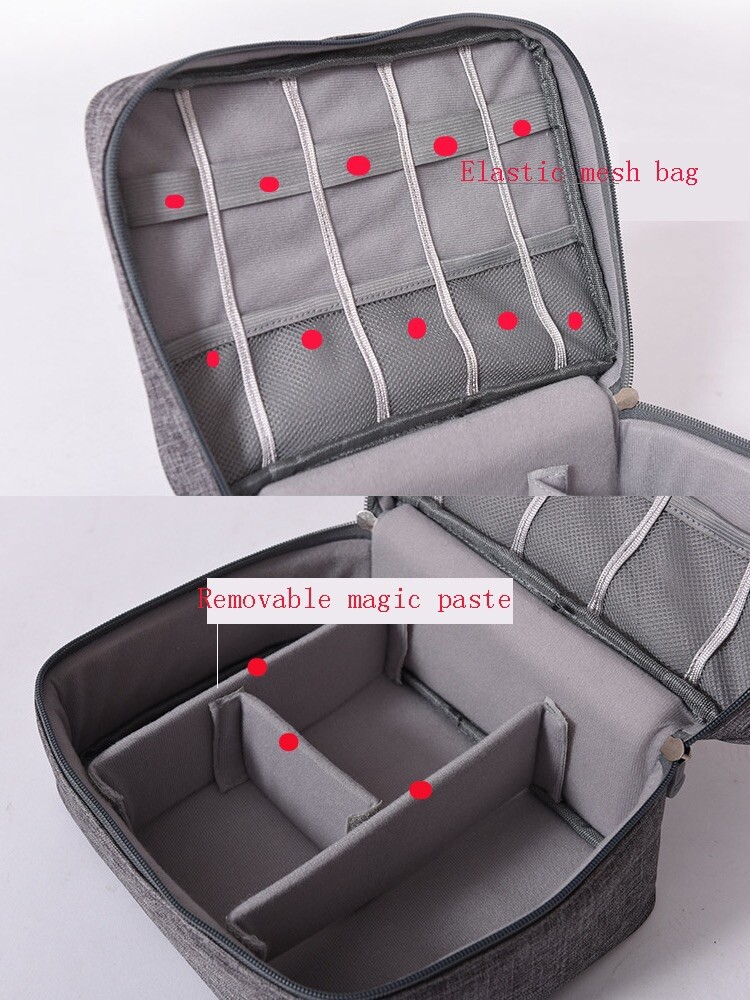 Universal Tech Organizer Travel Bag - Black