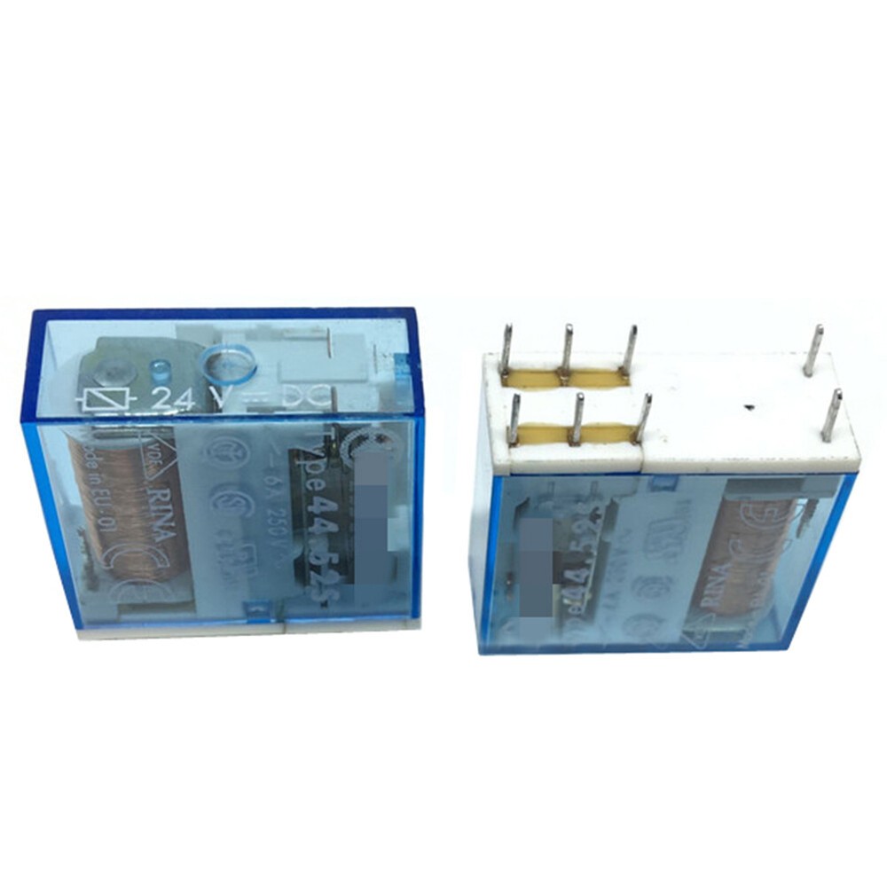 10PCS TYPE 44.52S 24VDC Intermediate Relay 6A 250VAC 8Pins