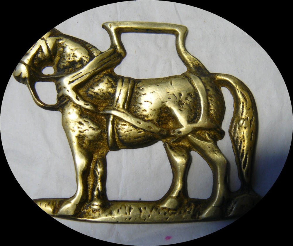 WORKING HORSE   horse brass (7082)