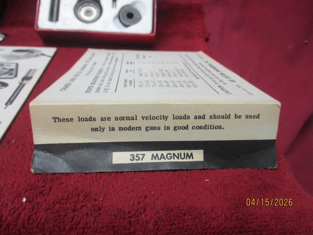 1970's LEE Loader 357 Magnum Hand Reloading Set