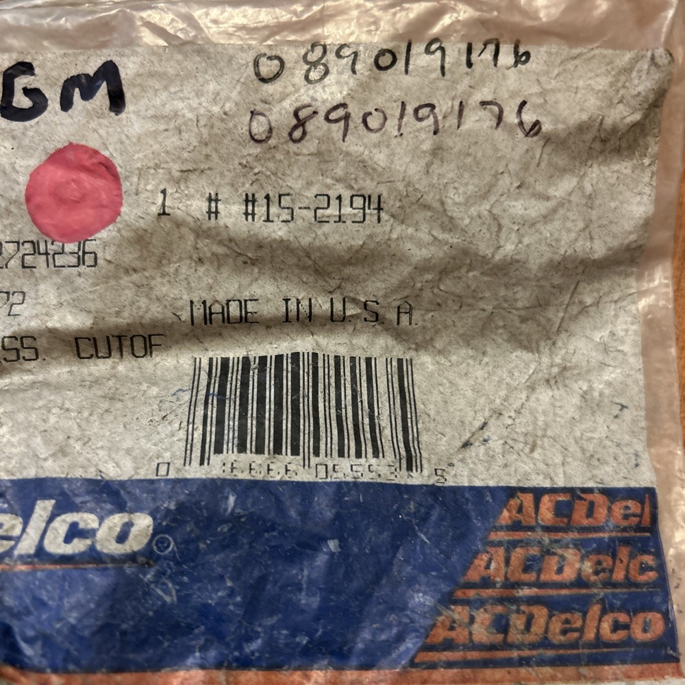 Ac Delco 15-2194 A/C Pressure Cut Off Switch