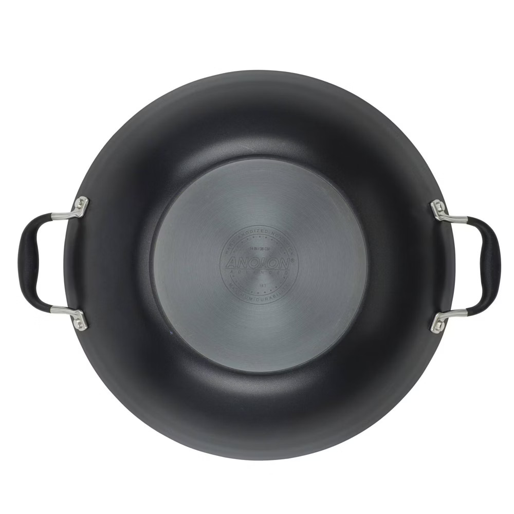 Anolon Advanced Home 14" Hard Anodized Nonstick Wok with Side Handle and