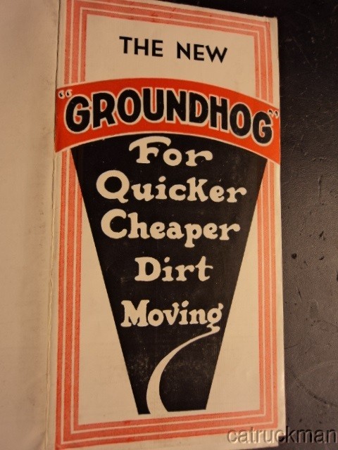 Brochure The New "RC Groundhog" Revolving Tractor Scraper