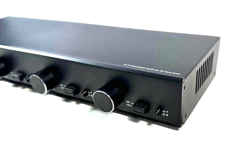 SS4V VANCO Four Pair Stereo Speaker Selector Box with Volume Control