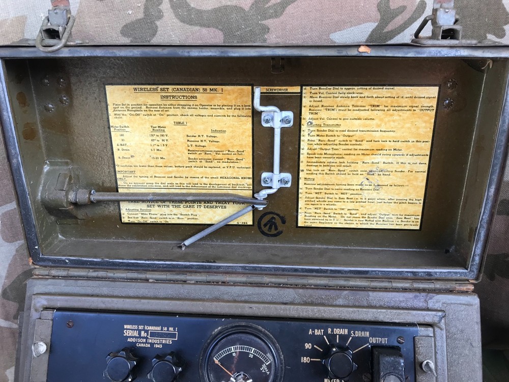 WIRELESS SET (canadian) 58 MK.1  