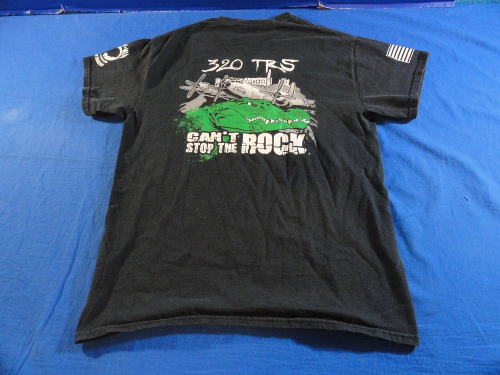 DISCONTINUED 320TH TRS ERWIN TRAINING COMPLEX UNIT TEAM SHIRT BLACK MEDIUM