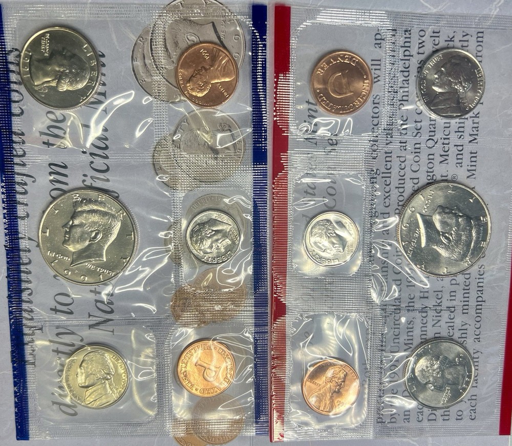 1991 P&D Mint Set OGP US Mint Uncirculated Coin Set Clad