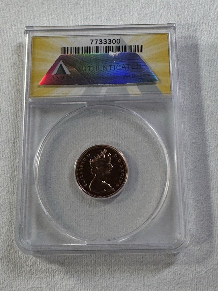 1973 Canada 1 Cent Proof Like Graded MS 67 RD by ANACS