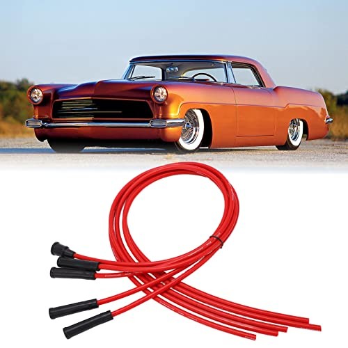 Plug Ignition Wire Set, Plug Ignition Wire Set Red High Performance Silicone