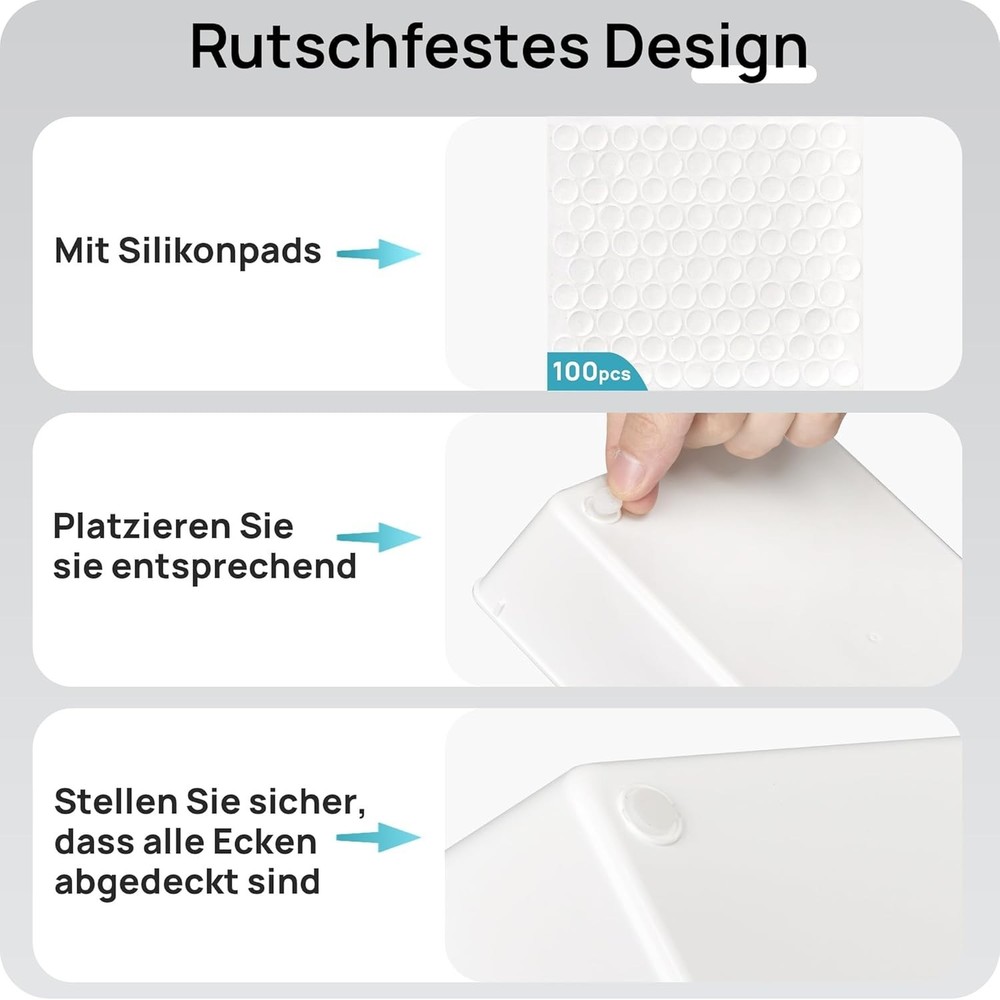 25-Piece Plastic Drawer Organizers - Clear Stackable Bins for Versatile Storage