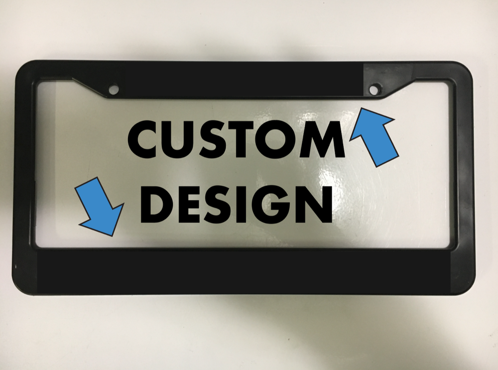 CUSTOM DESIGN Car License Plate Frame
