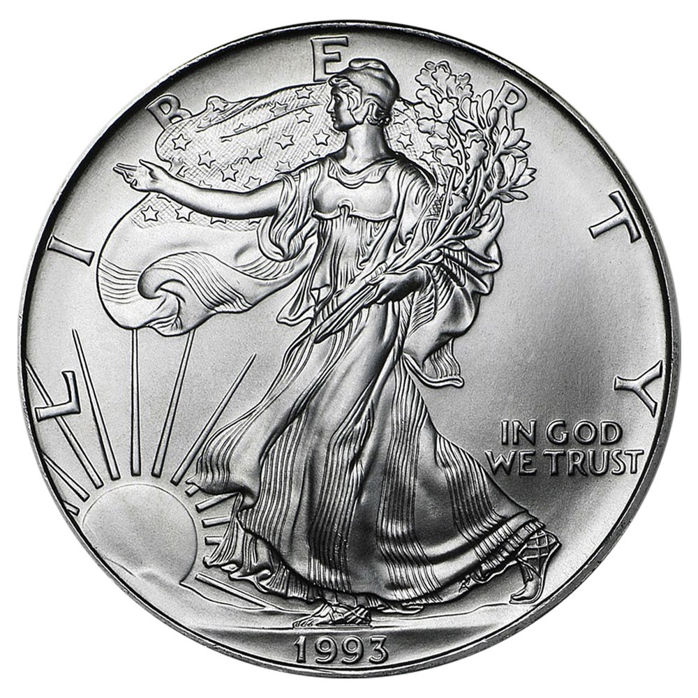 1993 $1 American Silver Eagle 1 oz Brilliant Uncirculated
