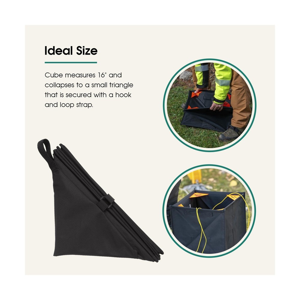 Arborist Throw Line Storage Cube, Portable Climbing Rope Organizer, Collapsib...