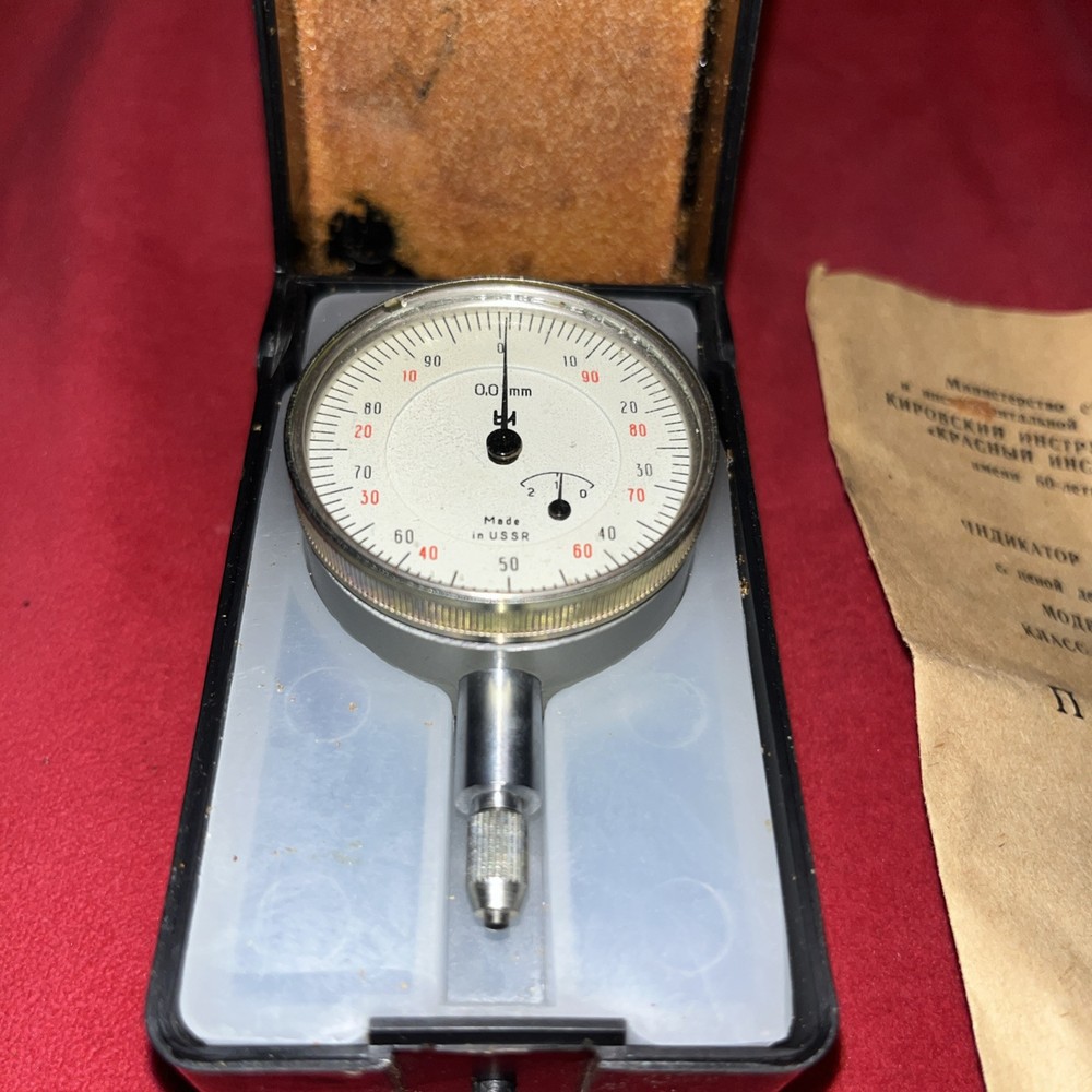 Vintage Soviet Dial Indicator Unused 1985