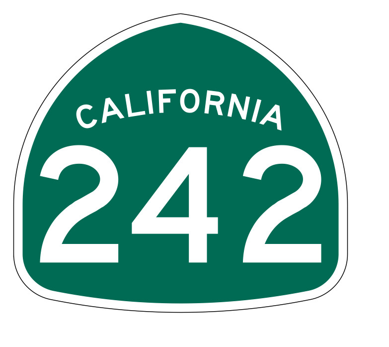 California State Route 242 Sticker Decal
