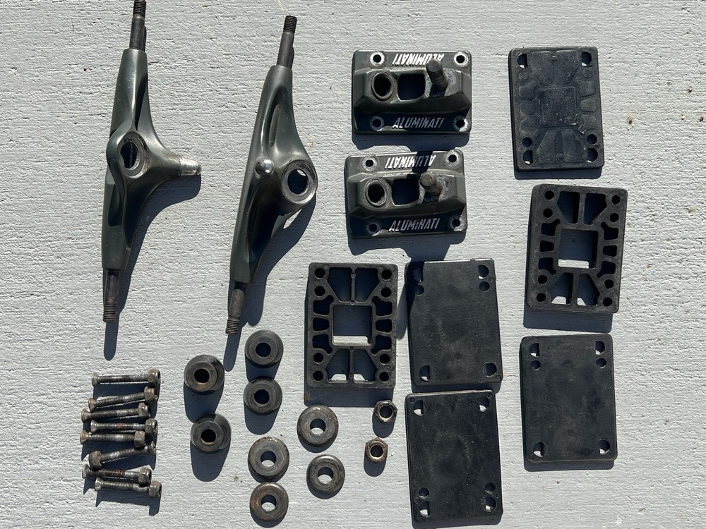 Aluminati Skateboard Trucks Hardware Assembly Kit Complete Mounting Set