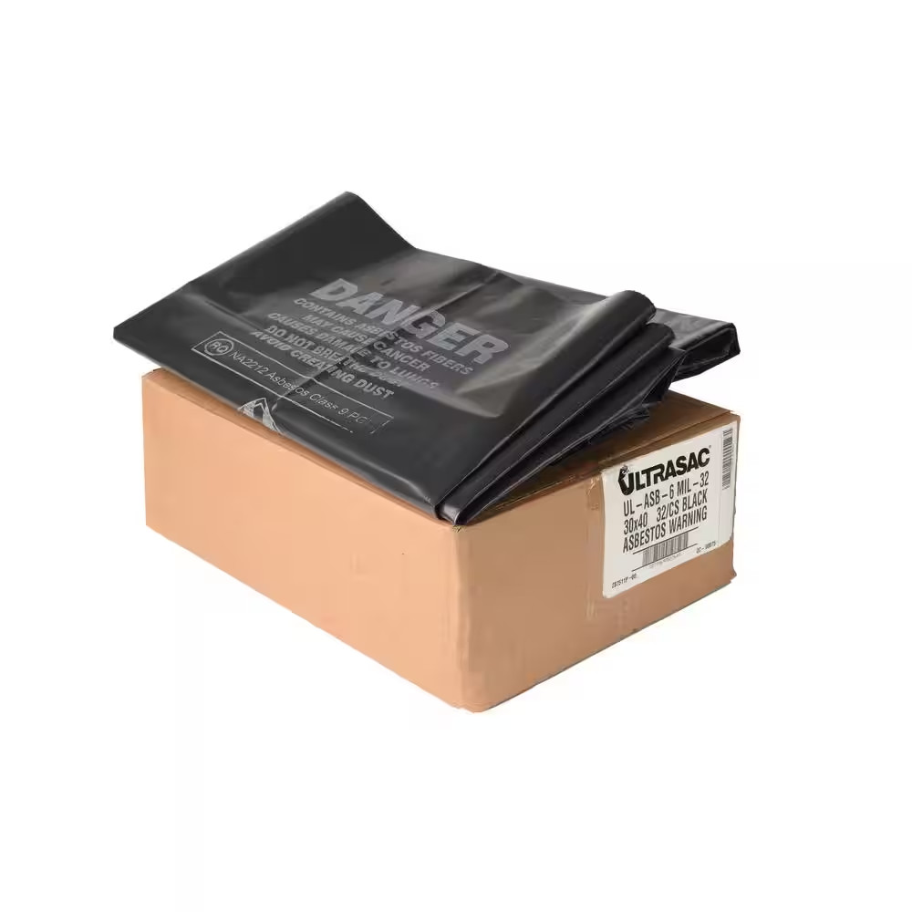 33 Gal. Asbestos 6 Mil Bag Box (32-Count)