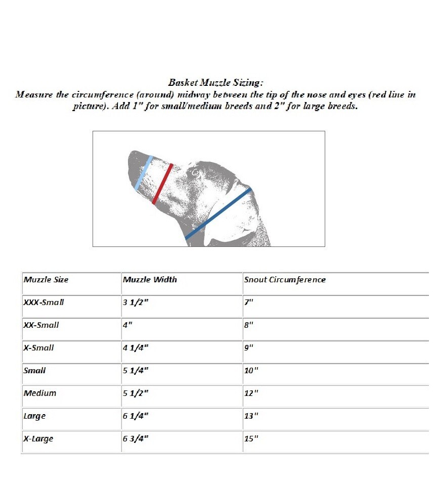 LARGE DOG Quick Fit/Release Adjustable Training Safety HEAVY DUTY BASKET MUZZLE