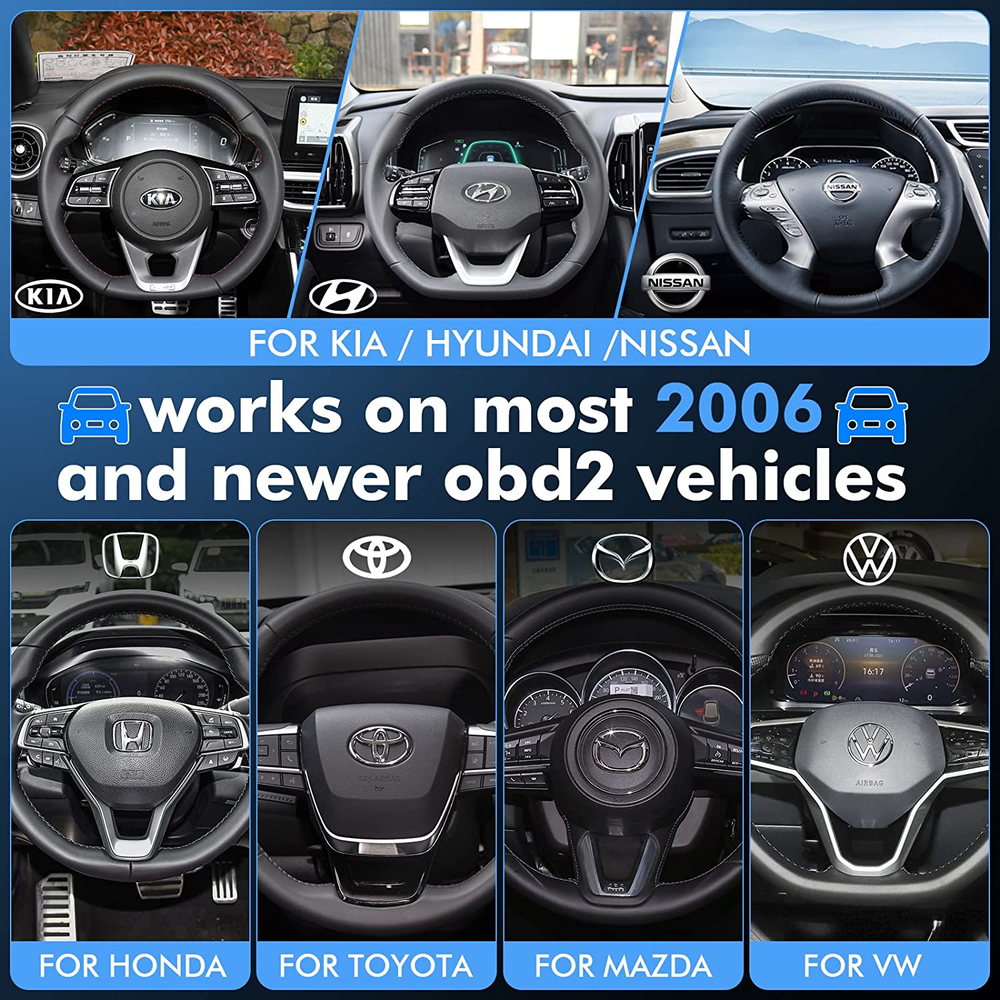 All-In-One Car HUD with Obd Scanner, Multi-ECU Data Combination Cluster