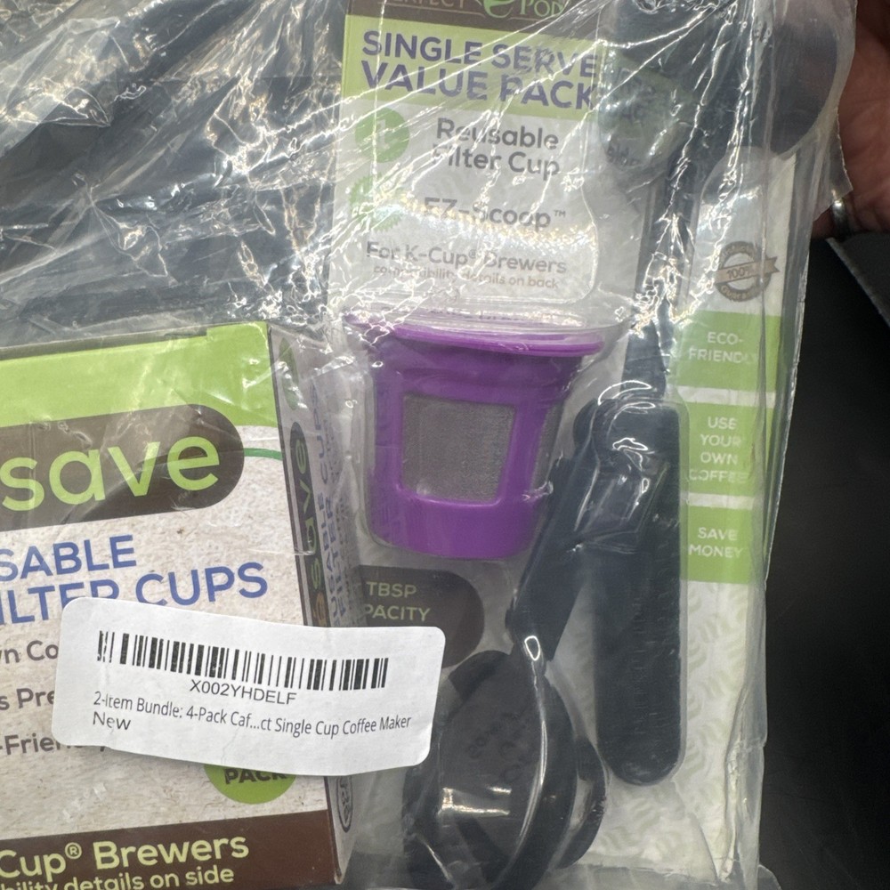 2pkPerfect Pod Single Serve Value Pack Reusable Filter Cup & EZ-Scoop For K-Cup