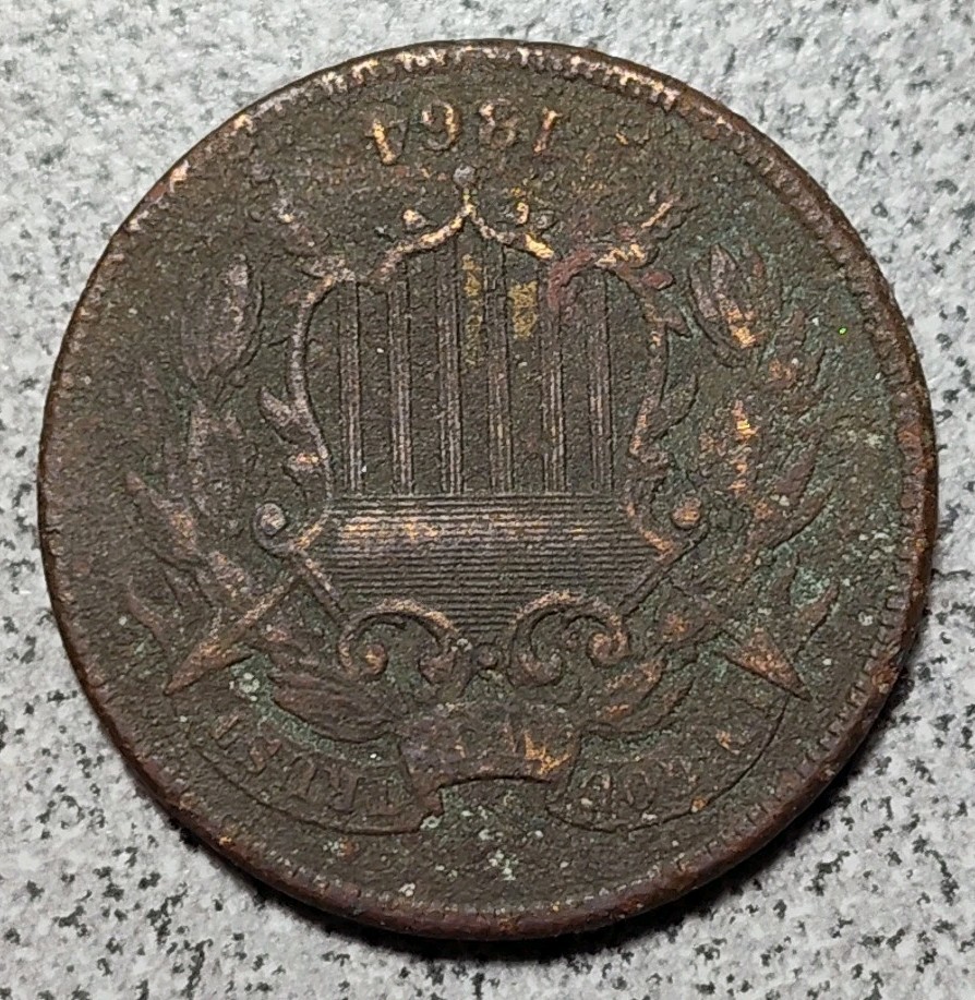 1864 US Two Cent Piece / Type Set Coin #C023 / 2 Cents