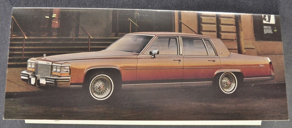 1987 Cadillac Brougham d'Elegance Invitation Brochure Folder Excellent Original