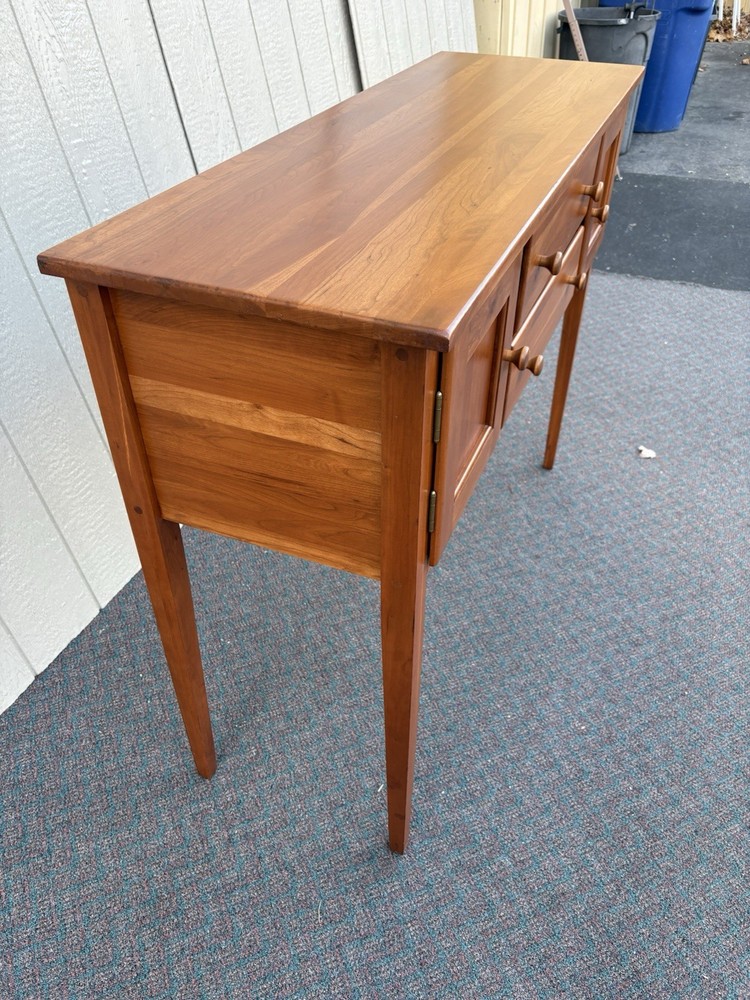 67224 Solid Cherrry Hepplewhite Sideboard Buffet Cabinet