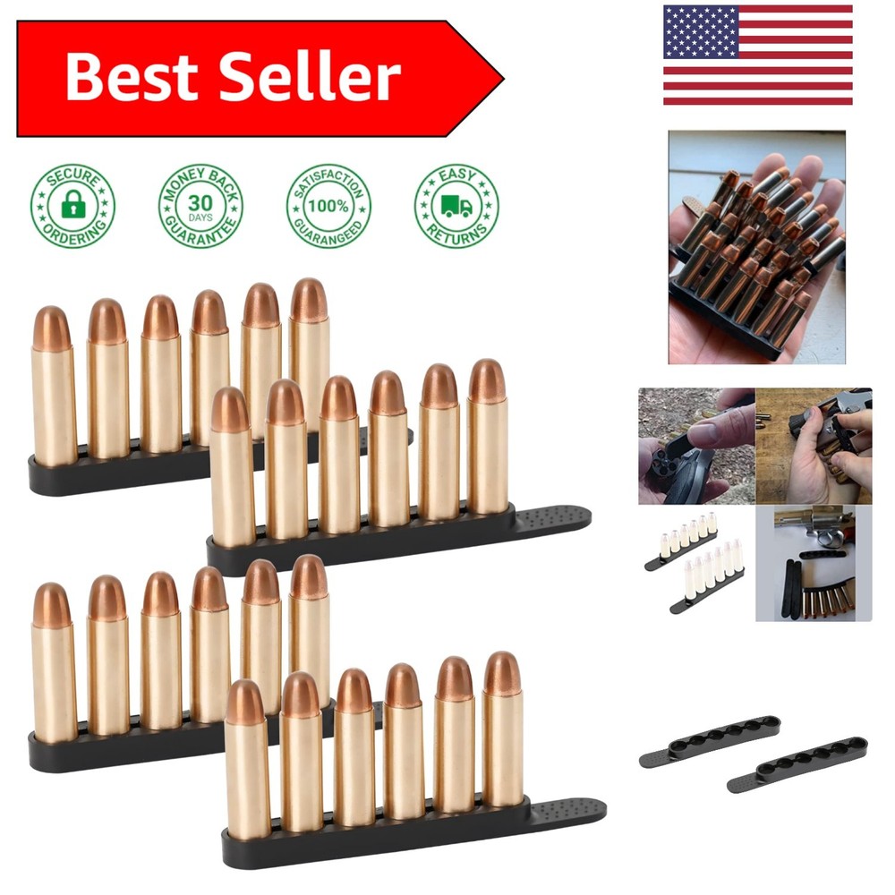 4-Pack of 6-Round Speed Strips for .38/.357 - Secure and Easy Loading Solution