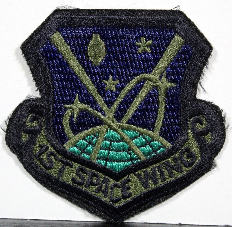 US Air Force 1st Space Wing Subdued Insignia Badge Emblem Patch