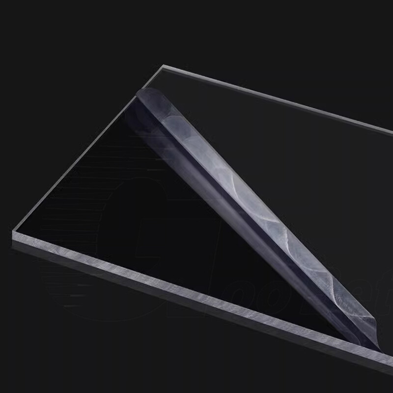 PVC Sheet Clear Gloss Plastic Thin Plate Board Panel Thick 0.3mm-2mm Cut to Size