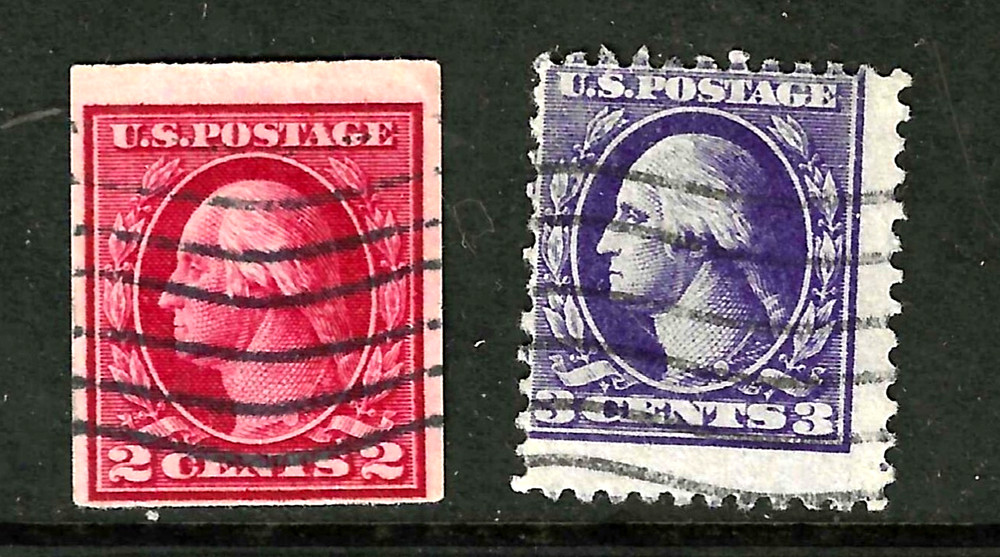Misperf Errors#213 Washington Franklin 2-3-4 Cent 1888-1922 US 81A45