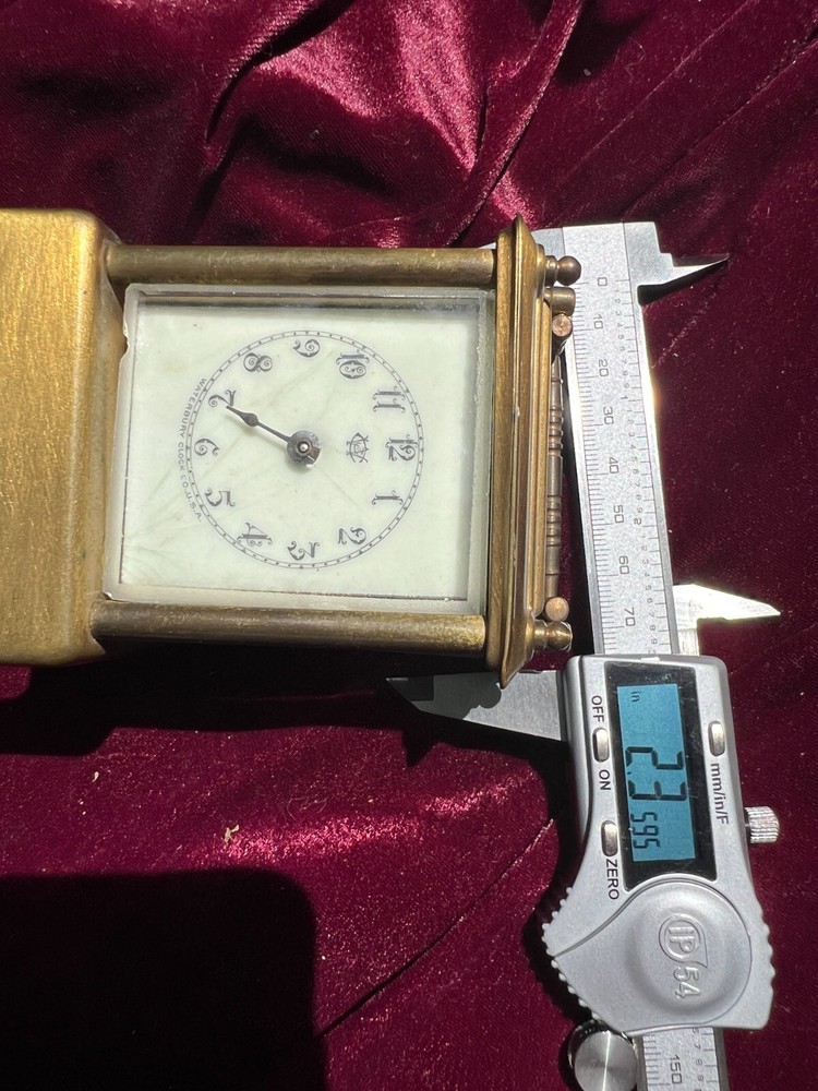 Waterbury Brass & Glass Time Alarm Clock