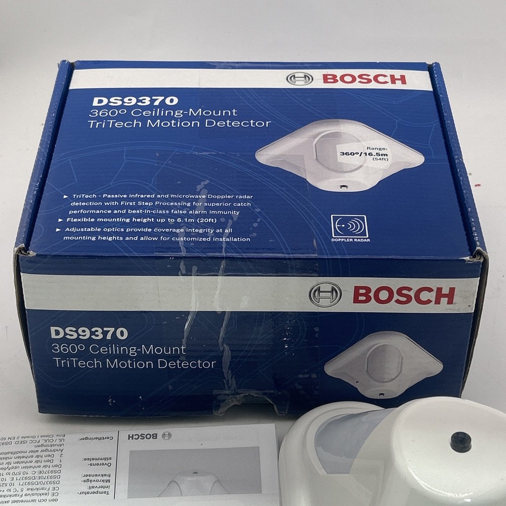 Bosch DS9370 360° Ceiling-Mount TriTech Motion Detector, Motion Detectors Type
