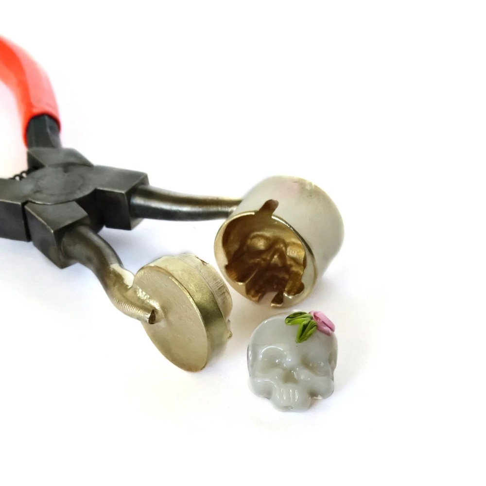 Skull Lampwork Mashers, design 2 - Lampwork Tool