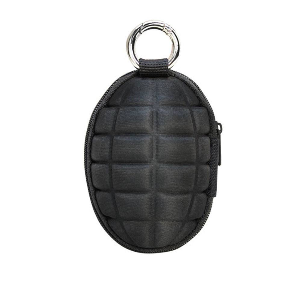 Tactical Grenade Multi Purpose Zipper Keychain Tool Pocket Pouch