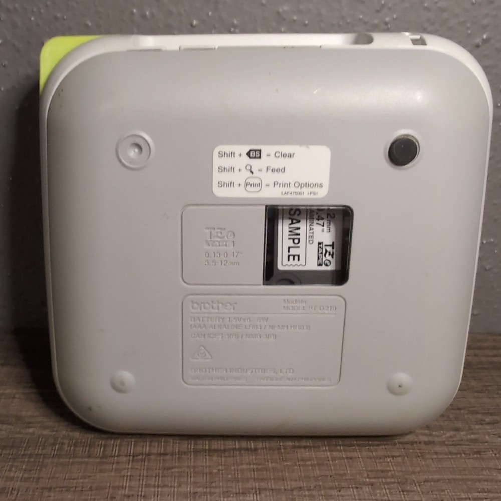 Broyher P-touch PT-D210 Label Maker Battery Operated