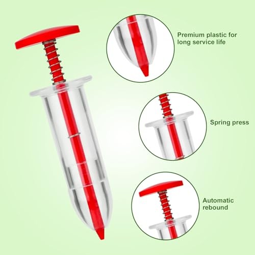 6pcs Seed Spreader Tool Set, Including 2 Small Seed Planter Sower Handheld