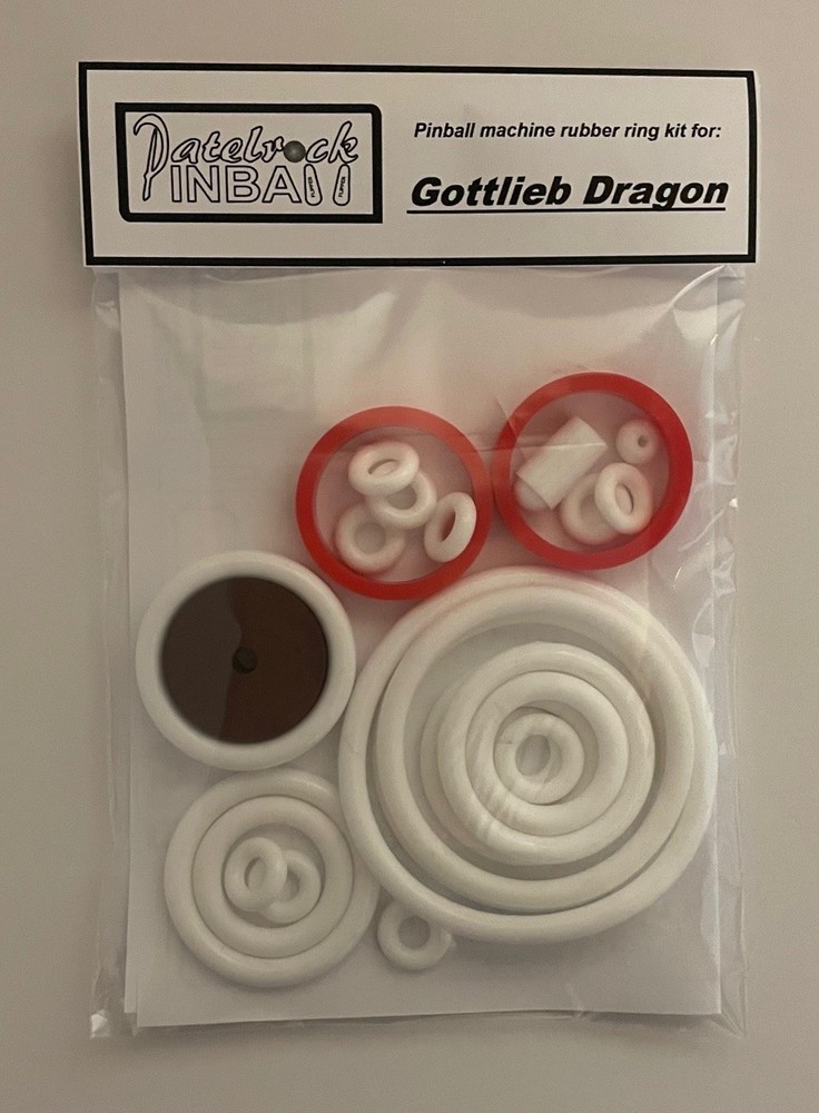 1978 Gottlieb Dragon Pinball Machine Rubber Ring Kit